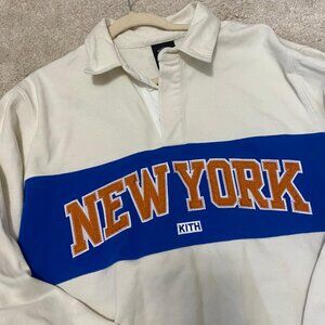 Kith Knicks Long Sleeve Polo Rugby Shirt